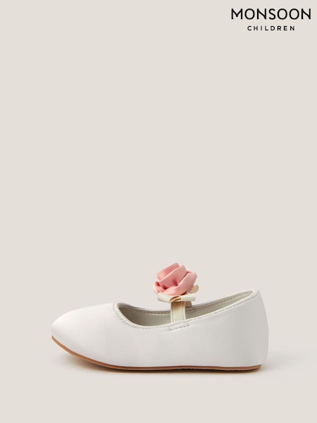 Monsoon Cream Baby Rosette Walker Shoes (V60744) | 155 SAR