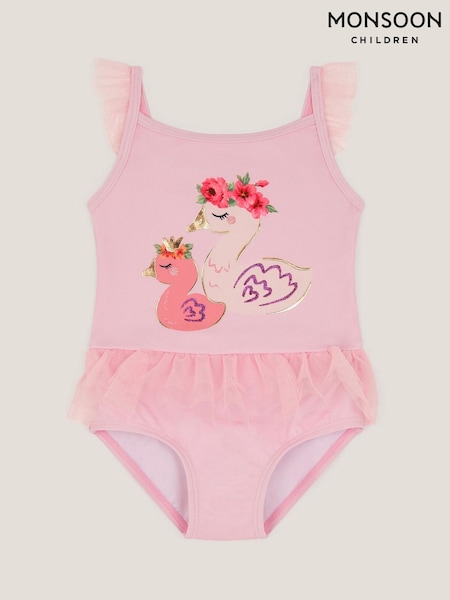 Monsoon Pink Baby Ducky Tulle Swimsuit (V60748) | $55 - $65