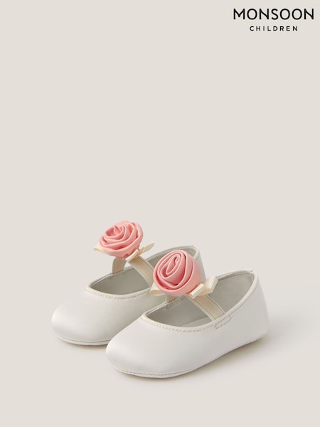Monsoon Cream Baby Rosette Boots (V60755) | 113 SAR