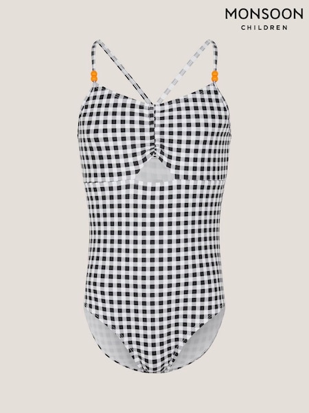 Monsoon Black Gingham Cut Out Swimsuit (V60759) | AED156 - AED170