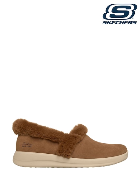 棕色 - Skechers Cosy Escape Snowy Bliss Slip-in Slippers (V60875) | HK$607