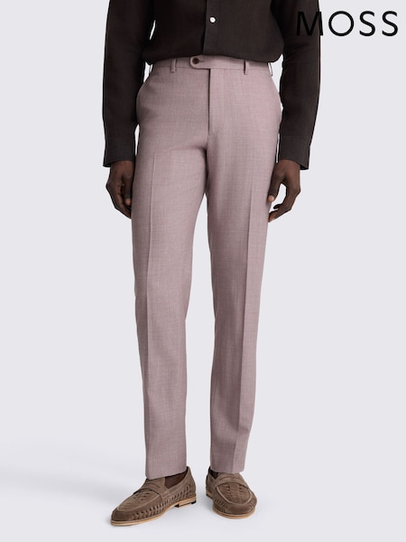 MOSS Purple Italian Tailored Fit Suit Trousers (V61233) | $346
