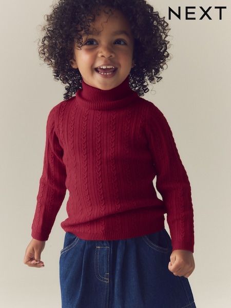 Qırmızı - Roll neck Jumper (3ay -10il)