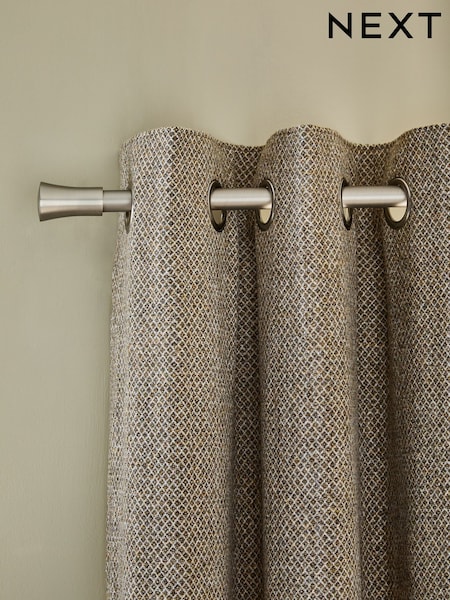 Brushed Mini Geo Blackout/thermal Eyelet Curtains