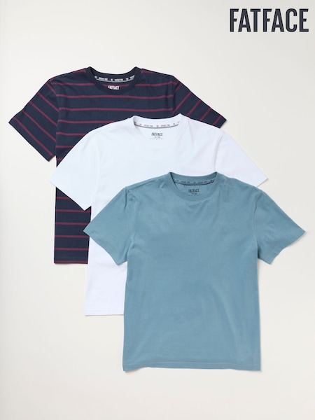 Navy - Regular Fatface Short Sleeve T-shirt