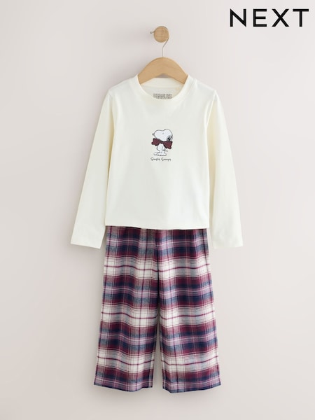 Red/Ecru - Snoopy Woven Wide Leg Pyjamas 1 Pack (3-16yrs)