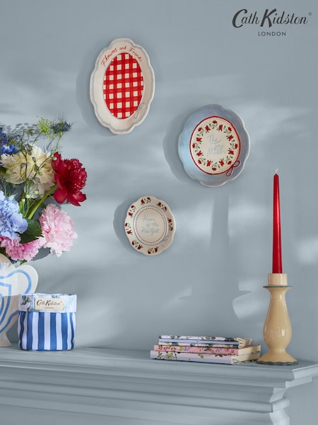 Cath Kidston Set Of 3 Hanging Wall Plates