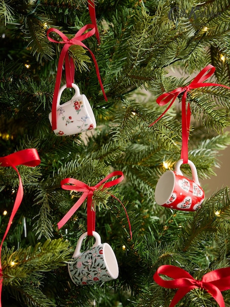 Cath Kidston Set Of 3 Mug Decorations