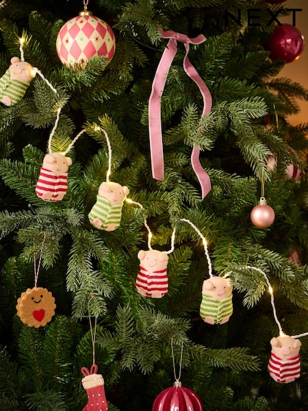 Felted Pigs In Blankets String Lights