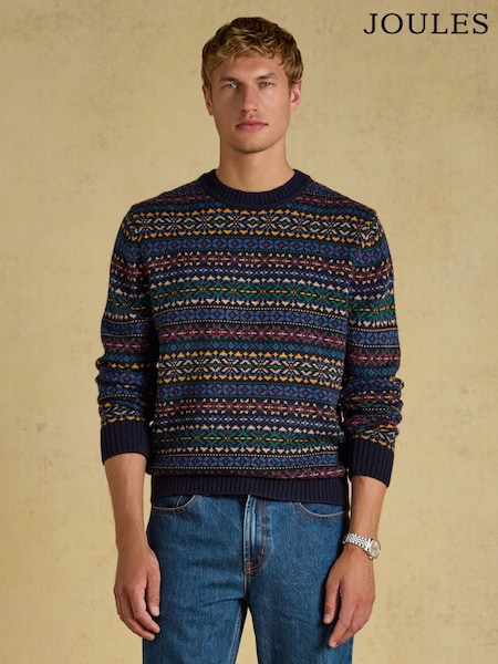 Мульти - Regular Joules Fair Isle Crew Neck Jumper