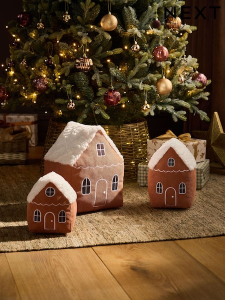 Gingerbread House Plush Christmas Decoration
