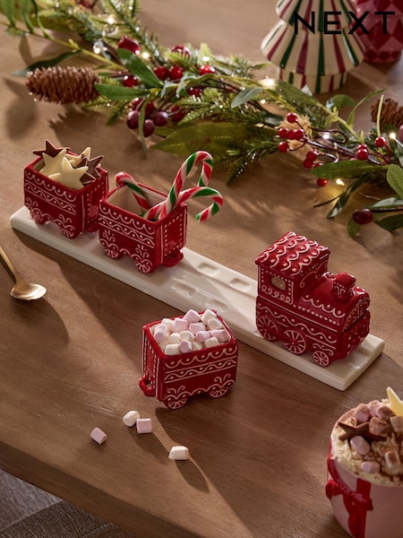 Ceramic Train Serveware Ornament