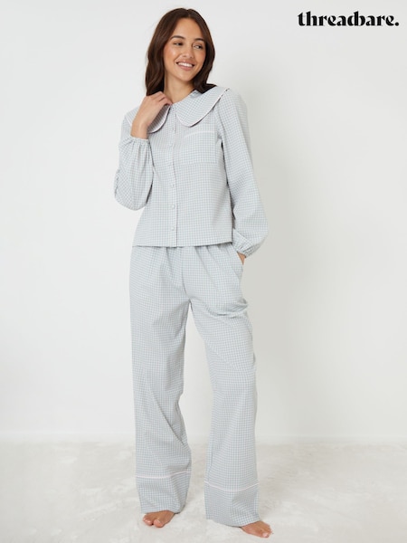 Threadbare Peter Pan Collar Long Pyjama Set (V63343) | ‏202 ر.ق.