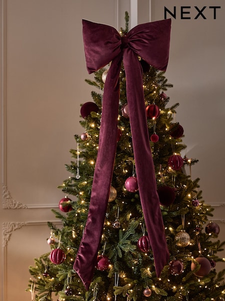 Velvet Bow Tree Topper
