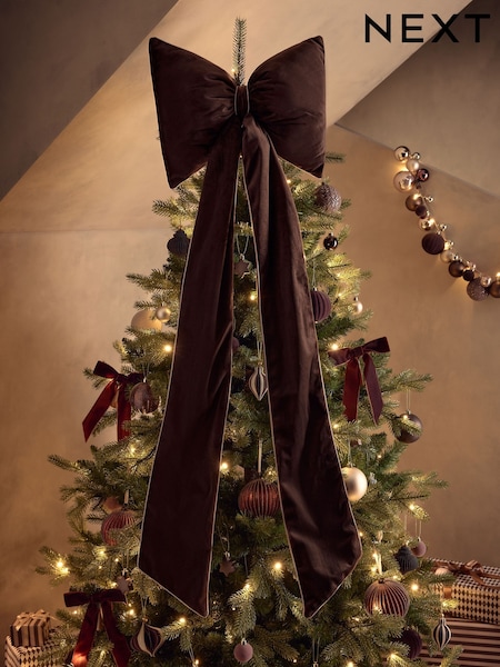Velvet Bow Tree Topper