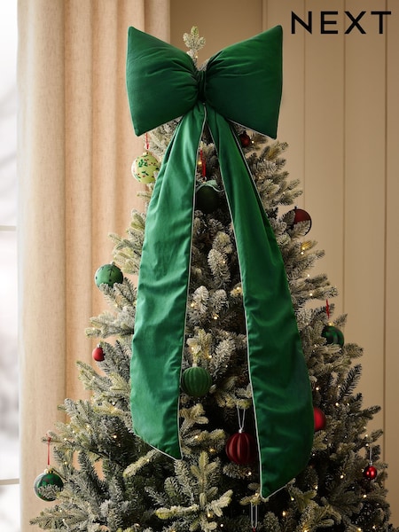 Velvet Bow Tree Topper