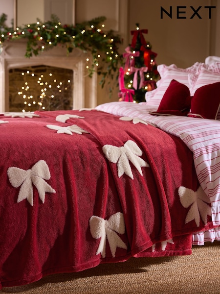 Fleece Bow Throw