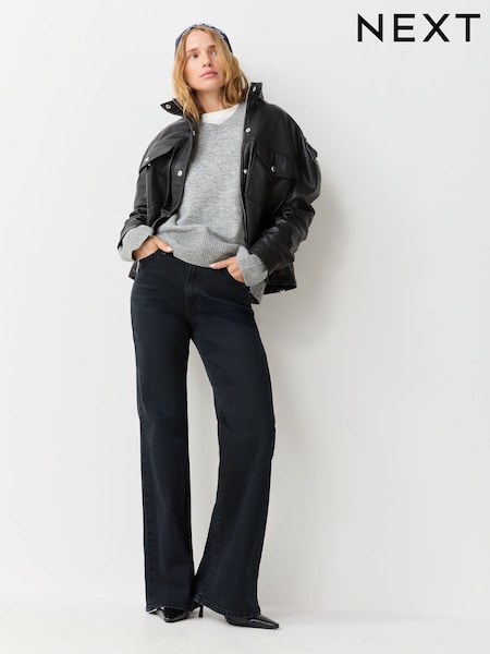 Սև - Levi's® Ribcage Flare Bootcut Jeans