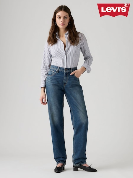 Blue - Levi's® High Loose Taper Fit Jeans