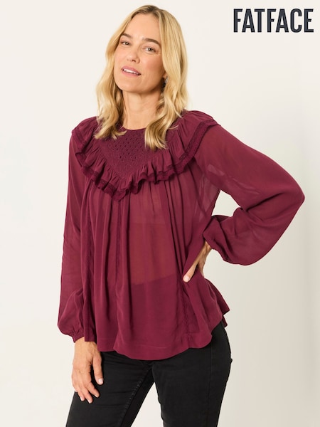 Dark Purple - Fatface Blouse