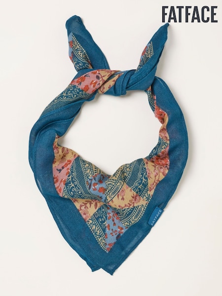 Srpskohrvatski / srpskohrvatski - Fatface Patchwork Printed Square Scarf