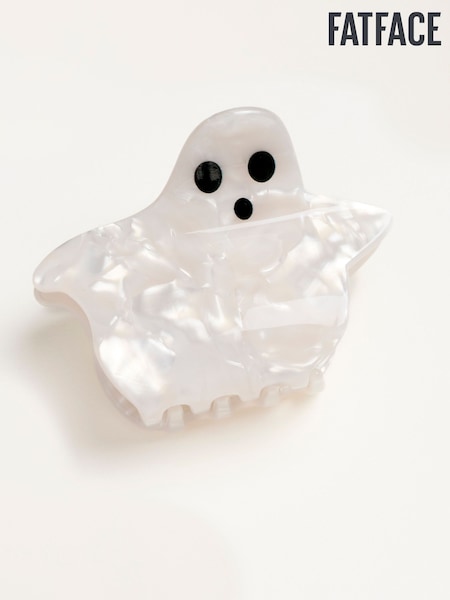 Ivory - Fatface Halloween Ghost Claw Clip