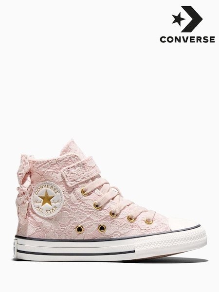 وردي - Converse Chuck Taylor All Star Bows And Lace Trainers