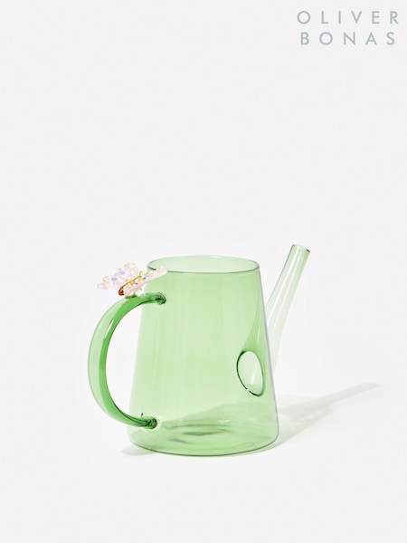 Oliver Bonas Green Butterfly Glass Watering Can (V64060) | kr393