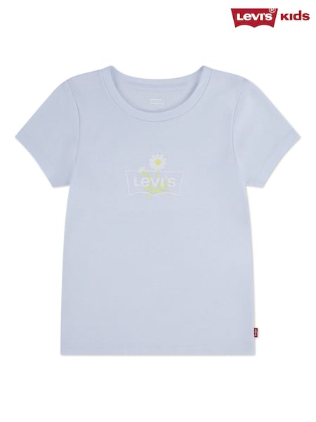 Levi's Blue Daisy Batwing Short Sleeve T-Shirt (V64112) | 130 QAR - 135 QAR