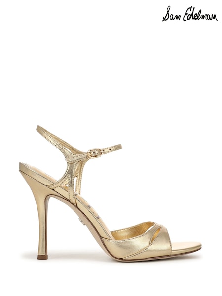 Алтын - Sam Edelman Cressida Gold Stiletto Heel Sandals