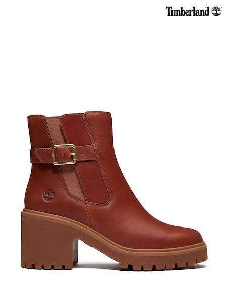 Qəhvəyi - Timberland Stone Heights Orta Chelsea Çəkmələri