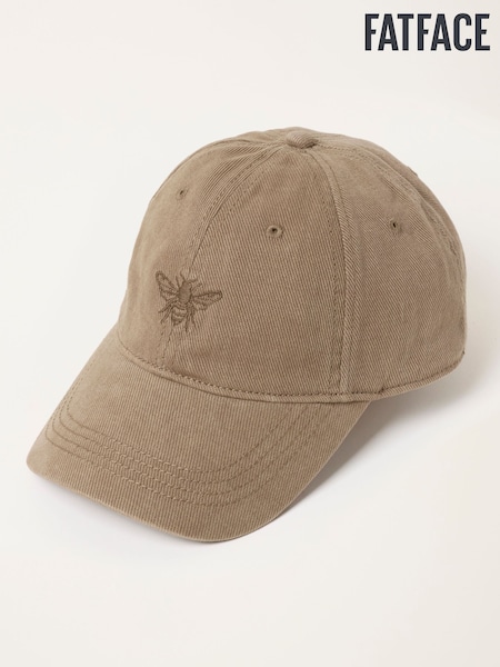 Brun - Fatface Bee Embroidered Cap