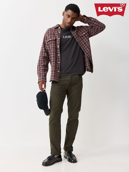Khaki Green - Regular Levi's 502 Tappered Jeans