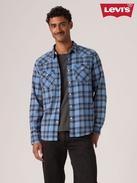 Blue - Regular Levi's® Classic Western Denim Shirt