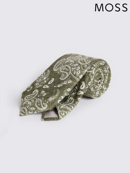 MOSS Green Bottinelli Silk Paisley Tie (V65417) | €74