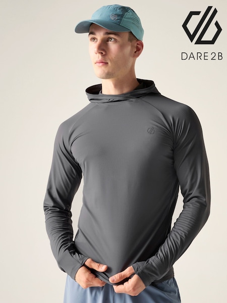 Grey - Regular Dare 2b Mens Sprint City Hoodie
