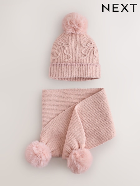 وردي - Pom Scarf And Beanie Set (3-16yrs)