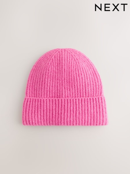 Fluro Pink - Cosy Beanie Hat (1-16yrs)