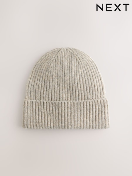Oat / Grey - Cosy Beanie Hat (1-16yrs)