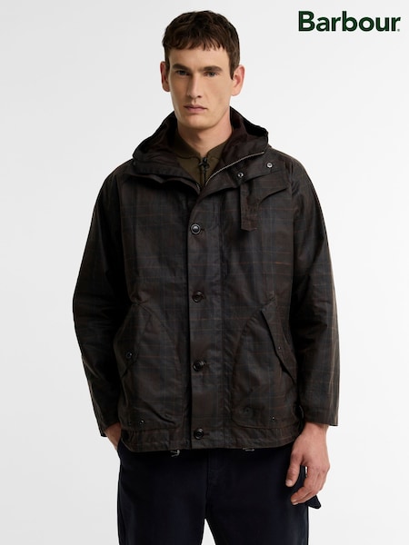 Braun - Regular Barbour® Re-engineered Tartan Keiss Wax Parka Jacket