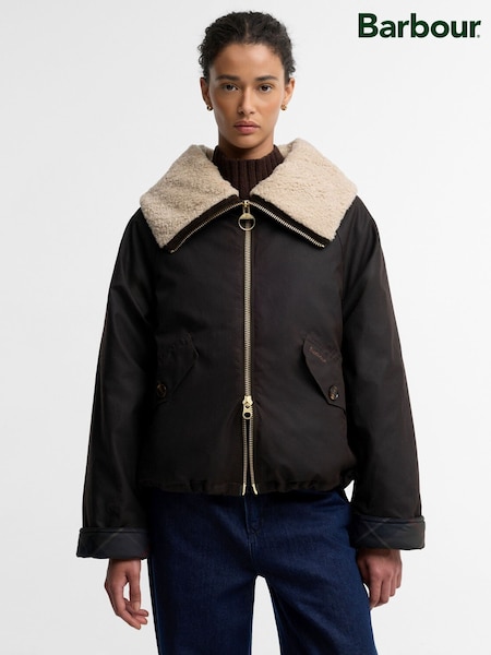 بني - سترة مشمع Mary من Barbour®
