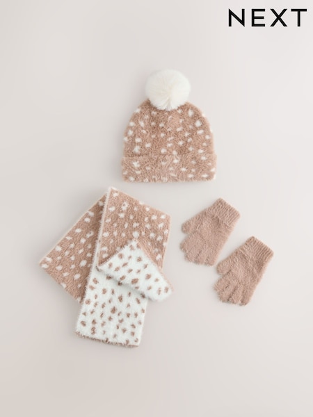 Animal Deer - Hat Gloves & Scarf Set 3 Piece (3-16yrs)