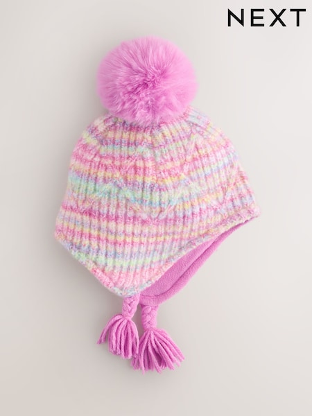 Rainbow - Trapper Hat (3mths-13yrs)
