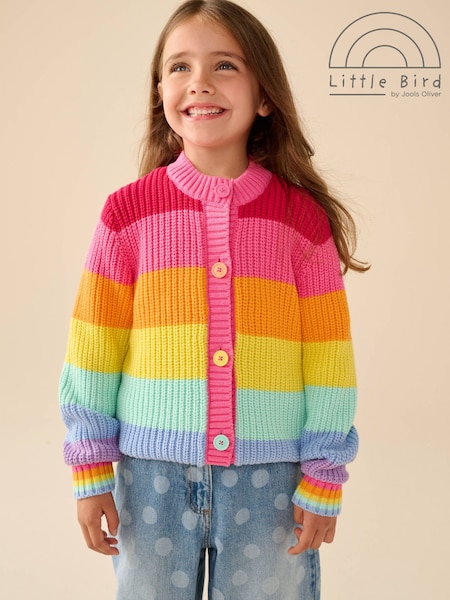 Rainbow Colourblock - Little Bird By Jools Oliver Cardigan