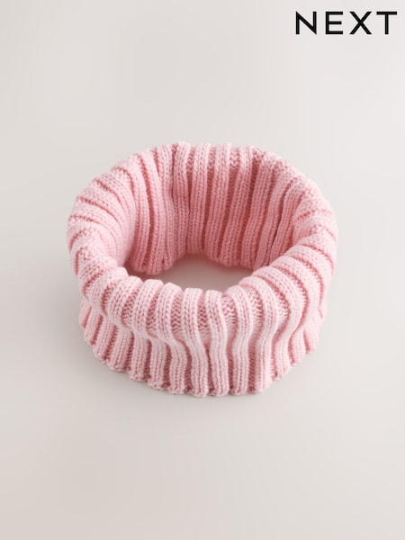 Pink - Rib Snood (1-16yrs)