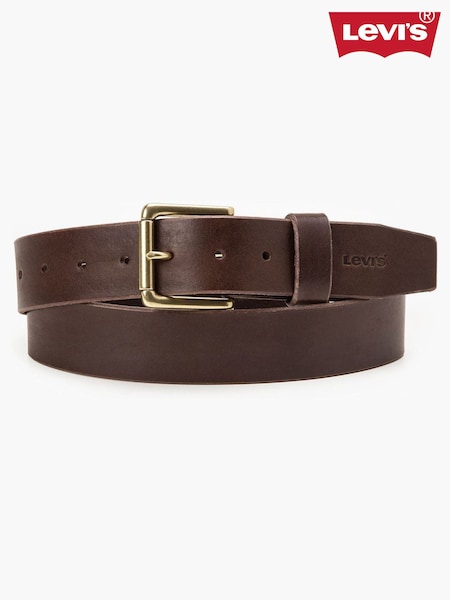Khaki Green - Levi's® Leather / Webbed Canvas Heritage Belt