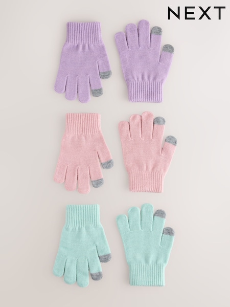 Pink/ Purple/ Blue - Magic Gloves 3 Pack (3-16yrs)