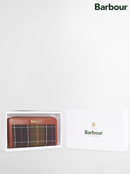 Brown - Barbour® Daphne Tartan Purse