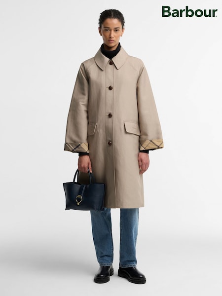 Bleu - ® Barbour mini sac fourre-tout en cuir en aulne
