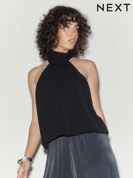 Black - Halter Neck Bodysuit